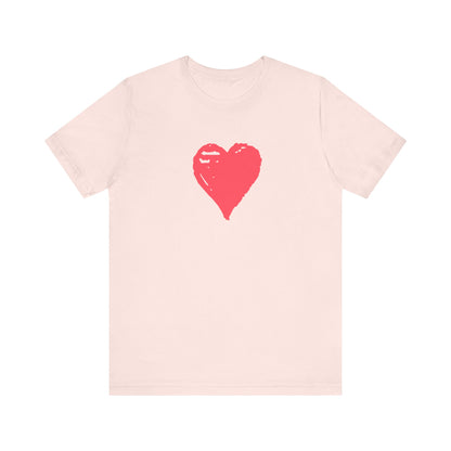 Pink Heart Short Sleeve T-Shirt