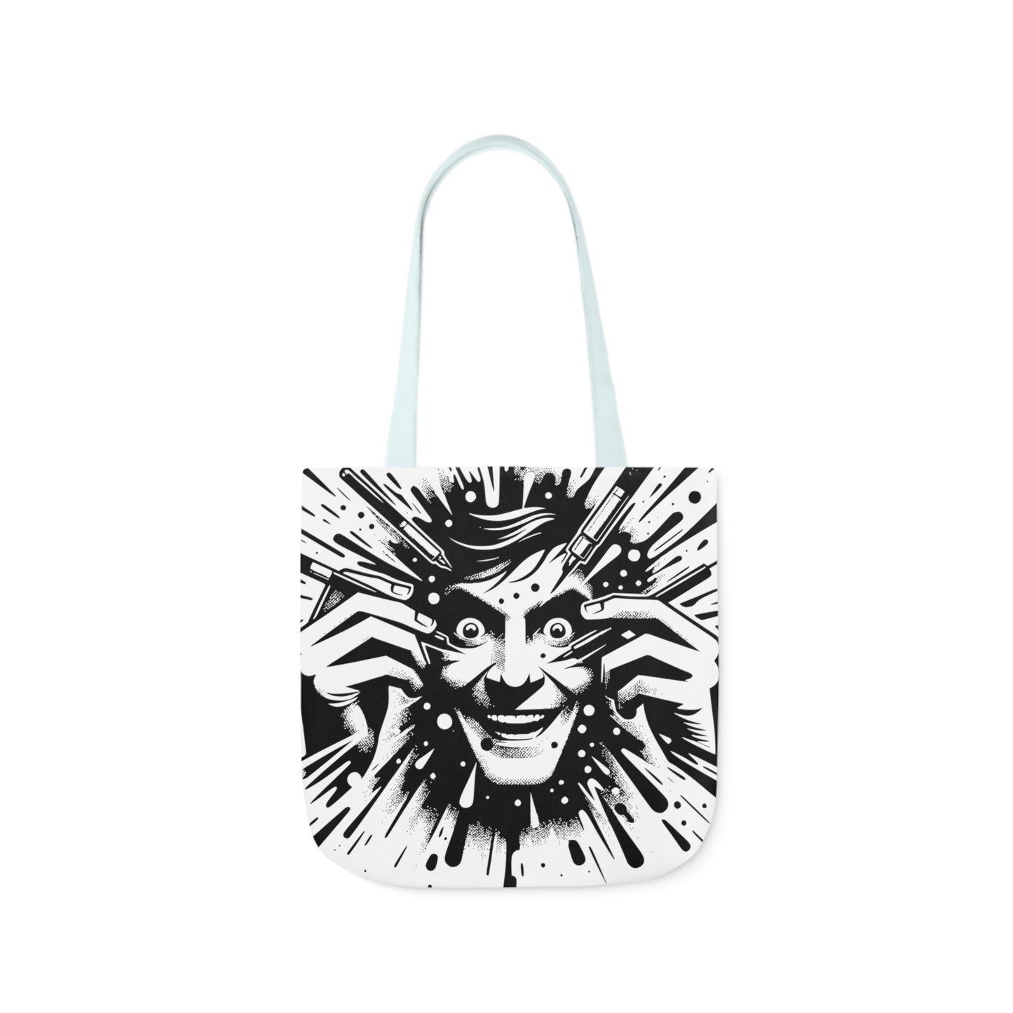 freaking smile canvas tote bag