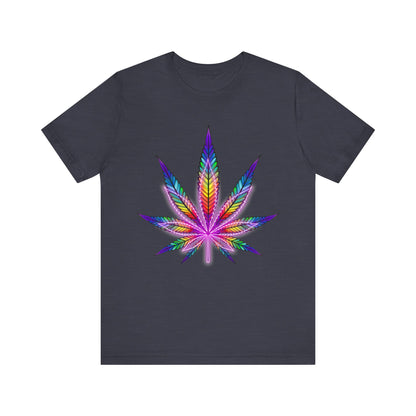 Rainbow Cannabis Leaf T-Shirt