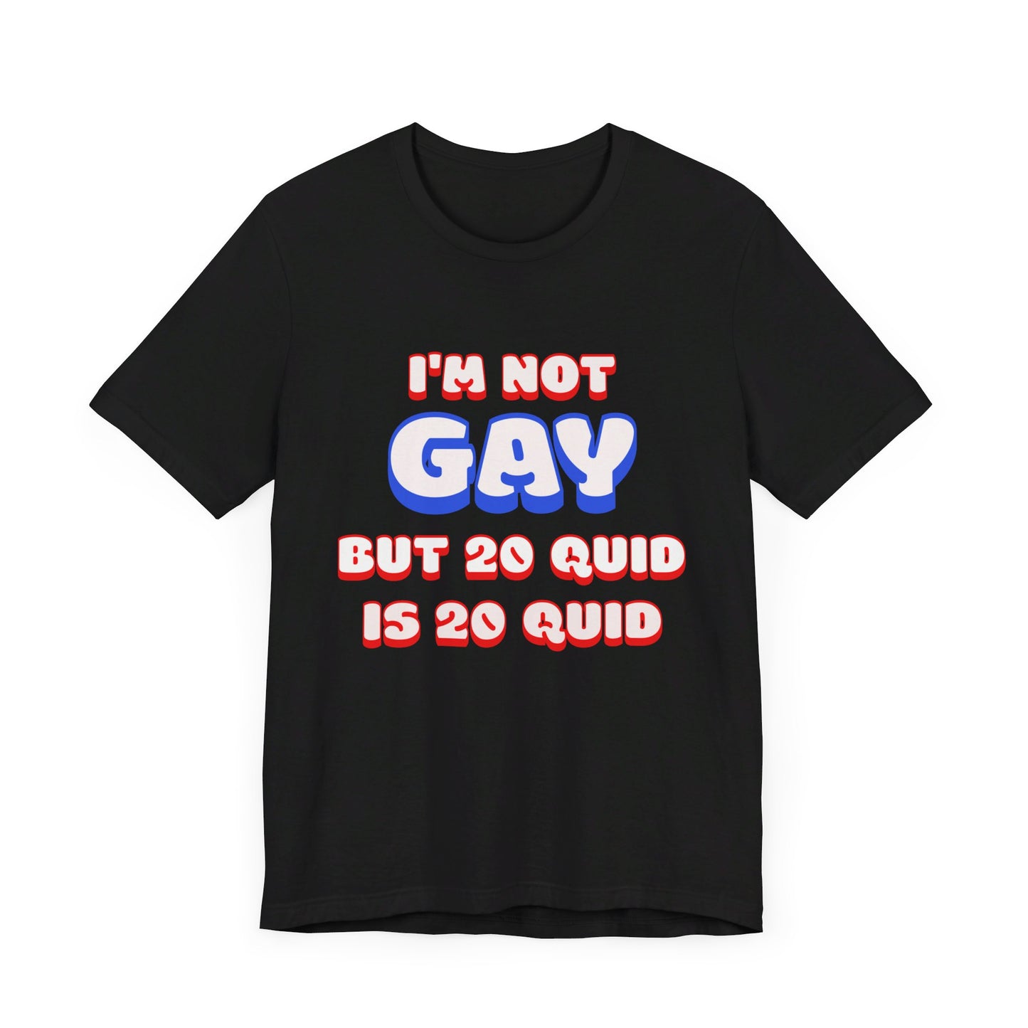 i'm not gay jersey short sleeve tee