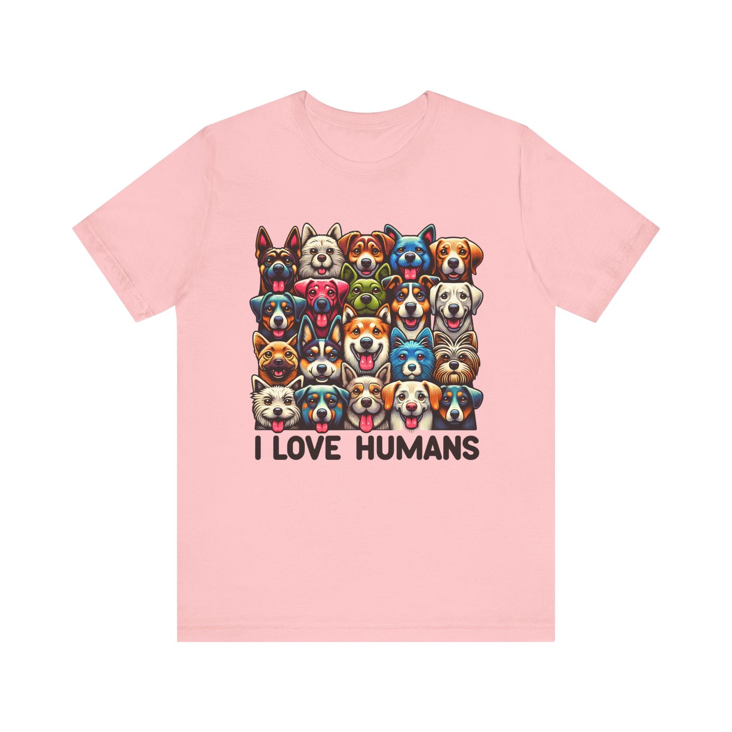 i love humans unisex jersey short sleeve tee