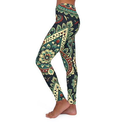 Paisley Women's Casual Spandex Leggings (AOP)