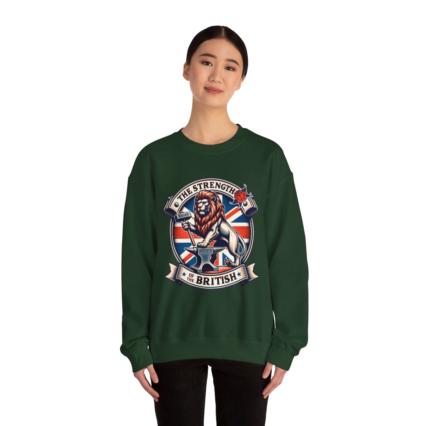 the strength of british heavy blend™ crewneck sweatshirt