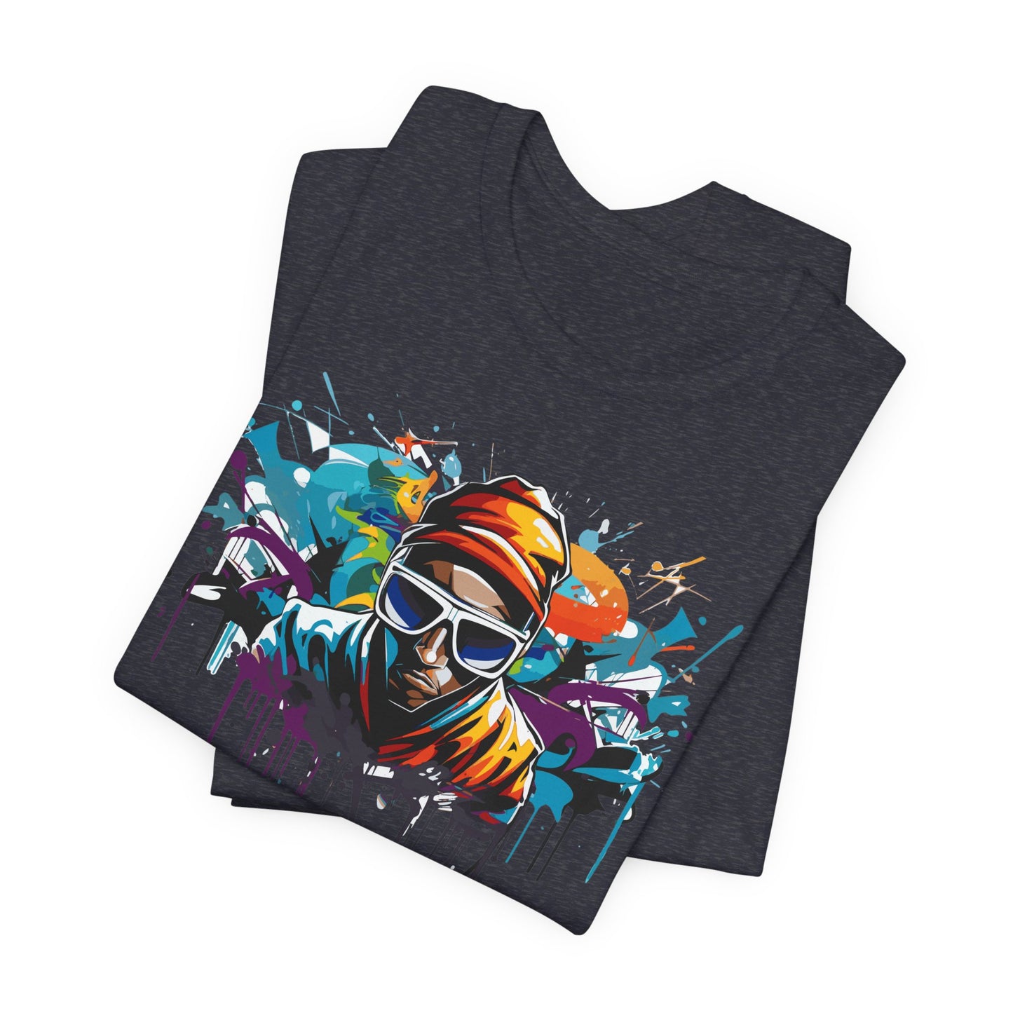 colorful urban streetwear t-shirt