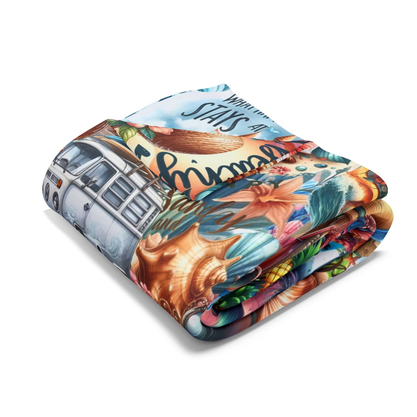 colorful graffiti art blanket