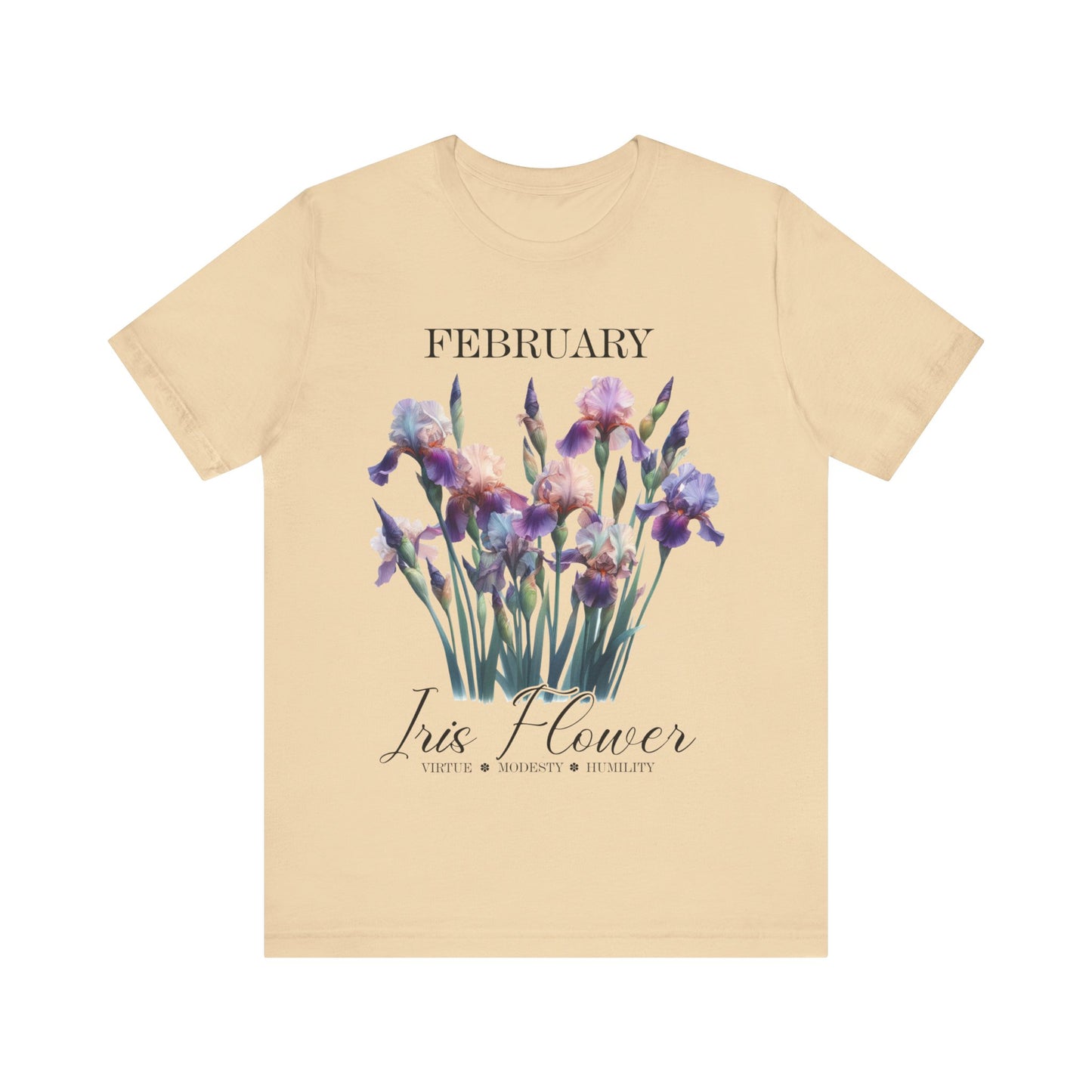 february iris flower t-shirt