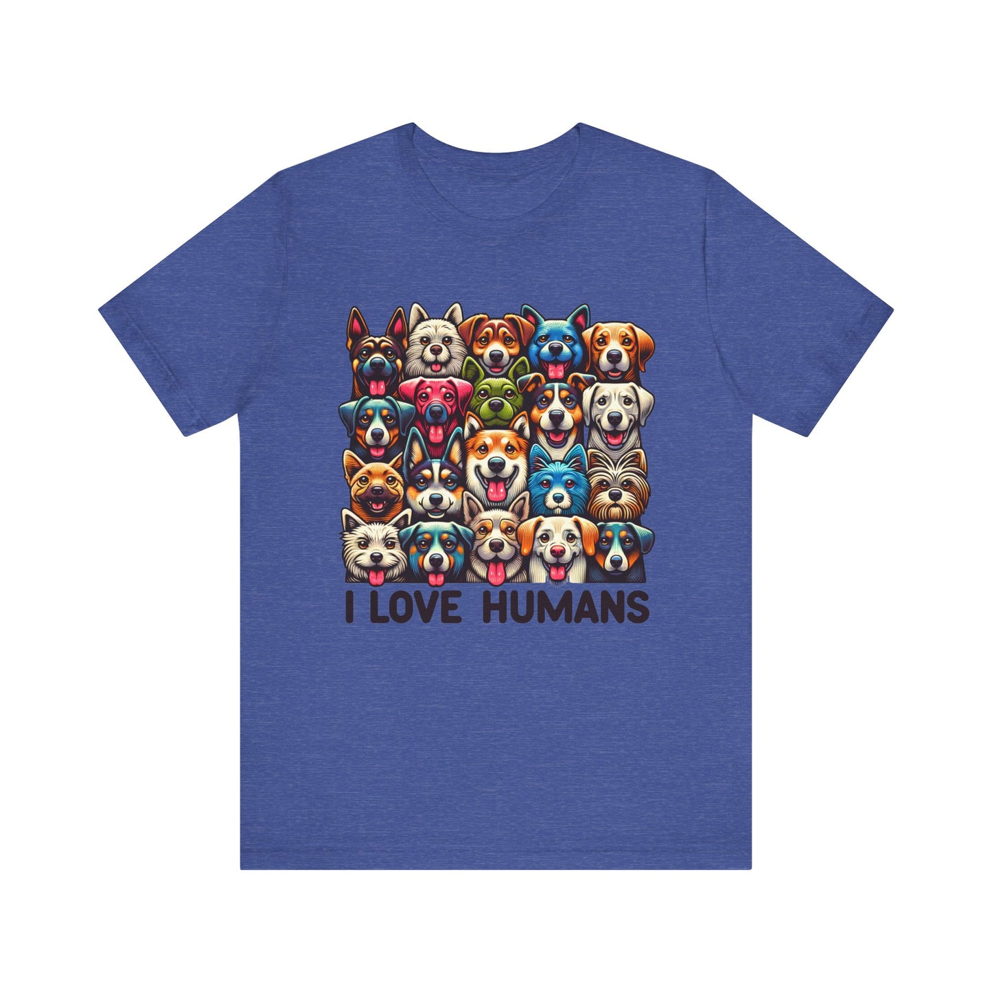 i love humans unisex jersey short sleeve tee