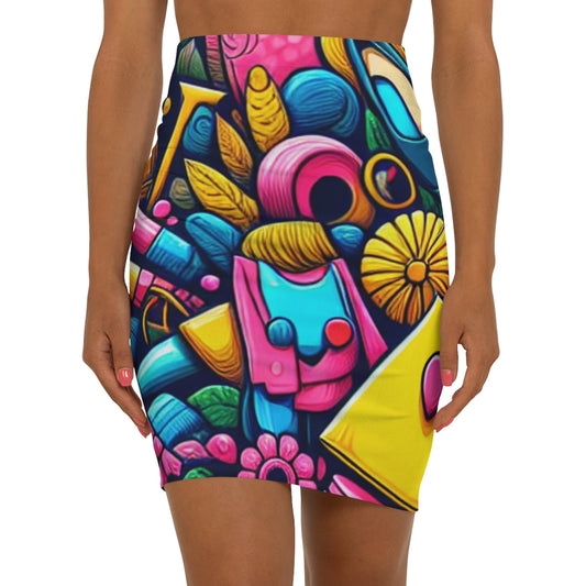 Doodle Art Mini Skirts