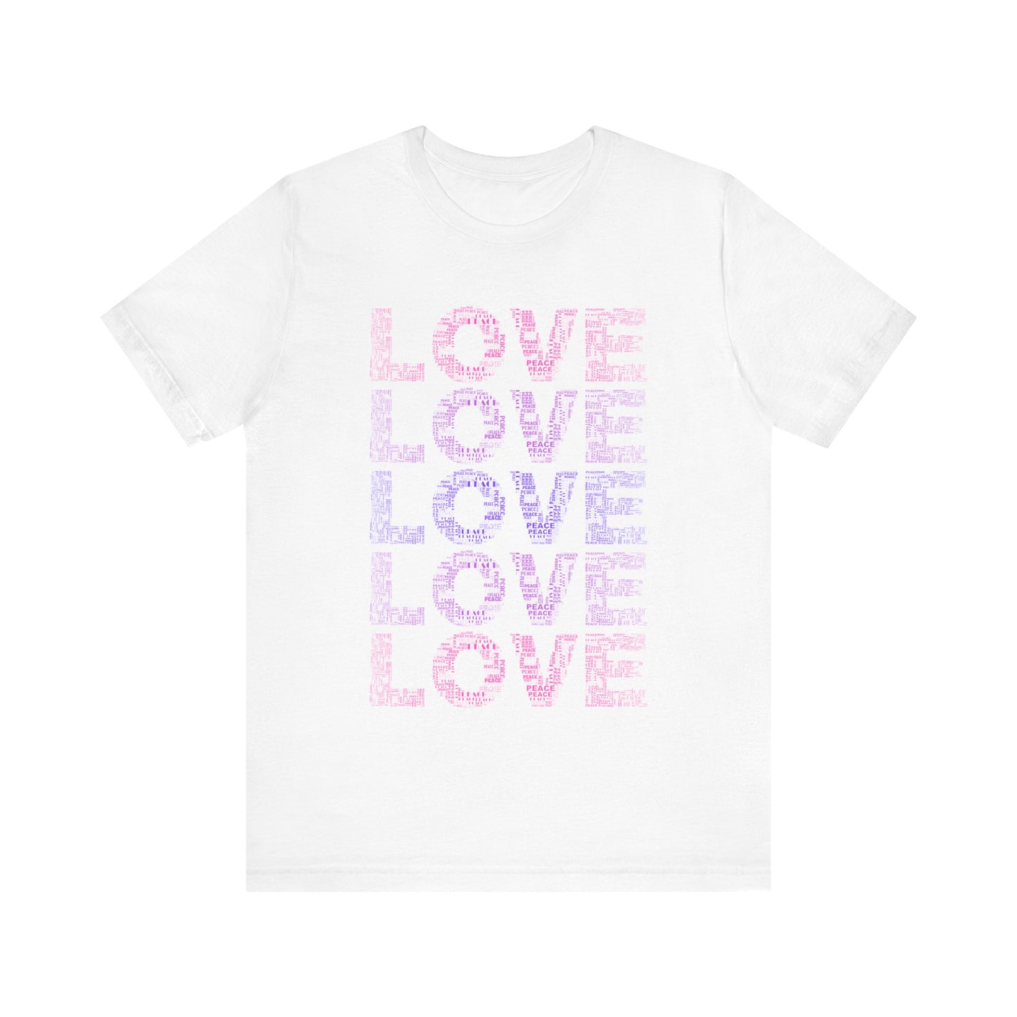 love printed unisex t-shirt