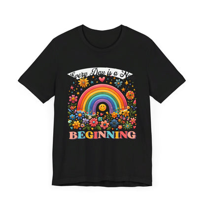 Everyday is a New Begining Jersey Short Sleeve Tee