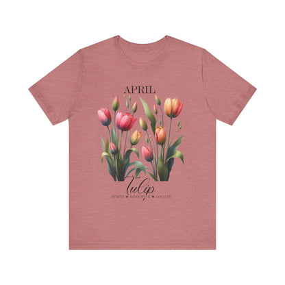 April Tulip Flowers T-Shirt