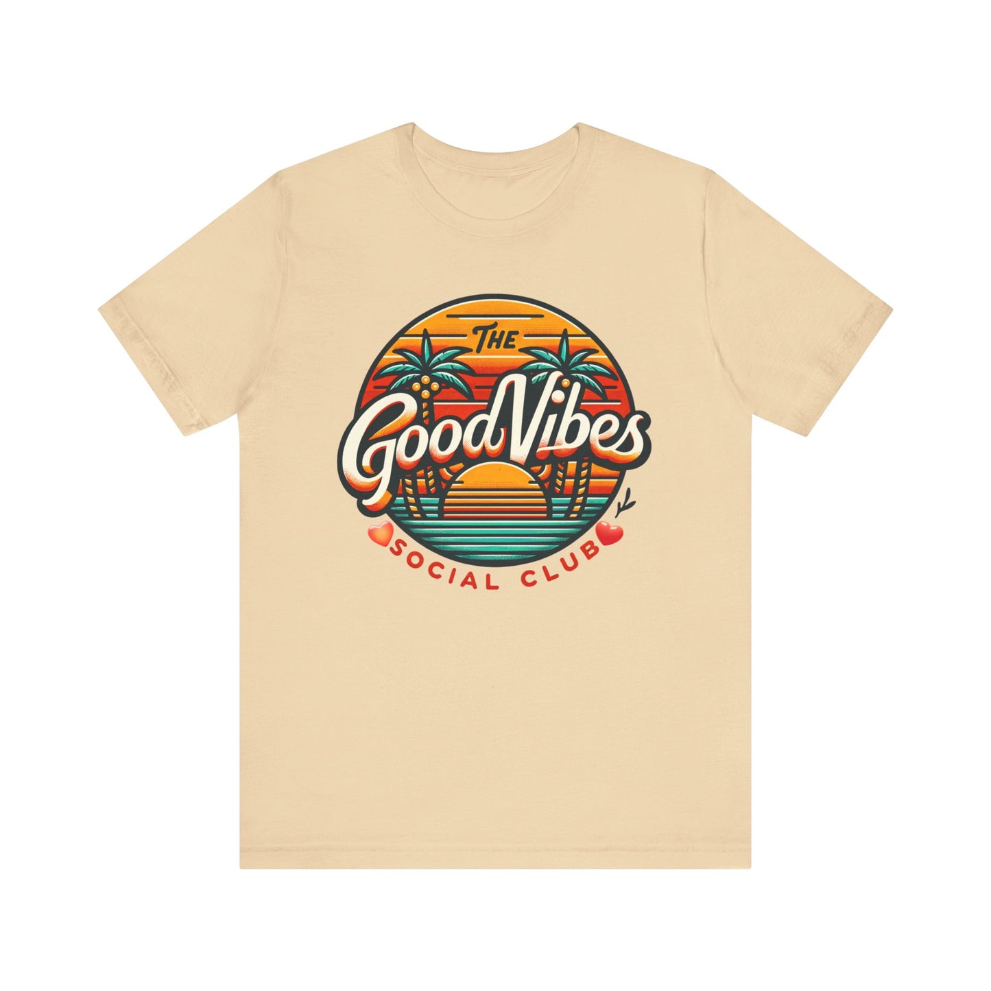 good vibes unisex jersey short sleeve tee