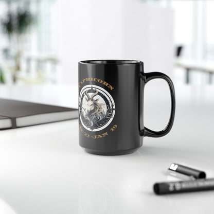 Capricorn Black Mug