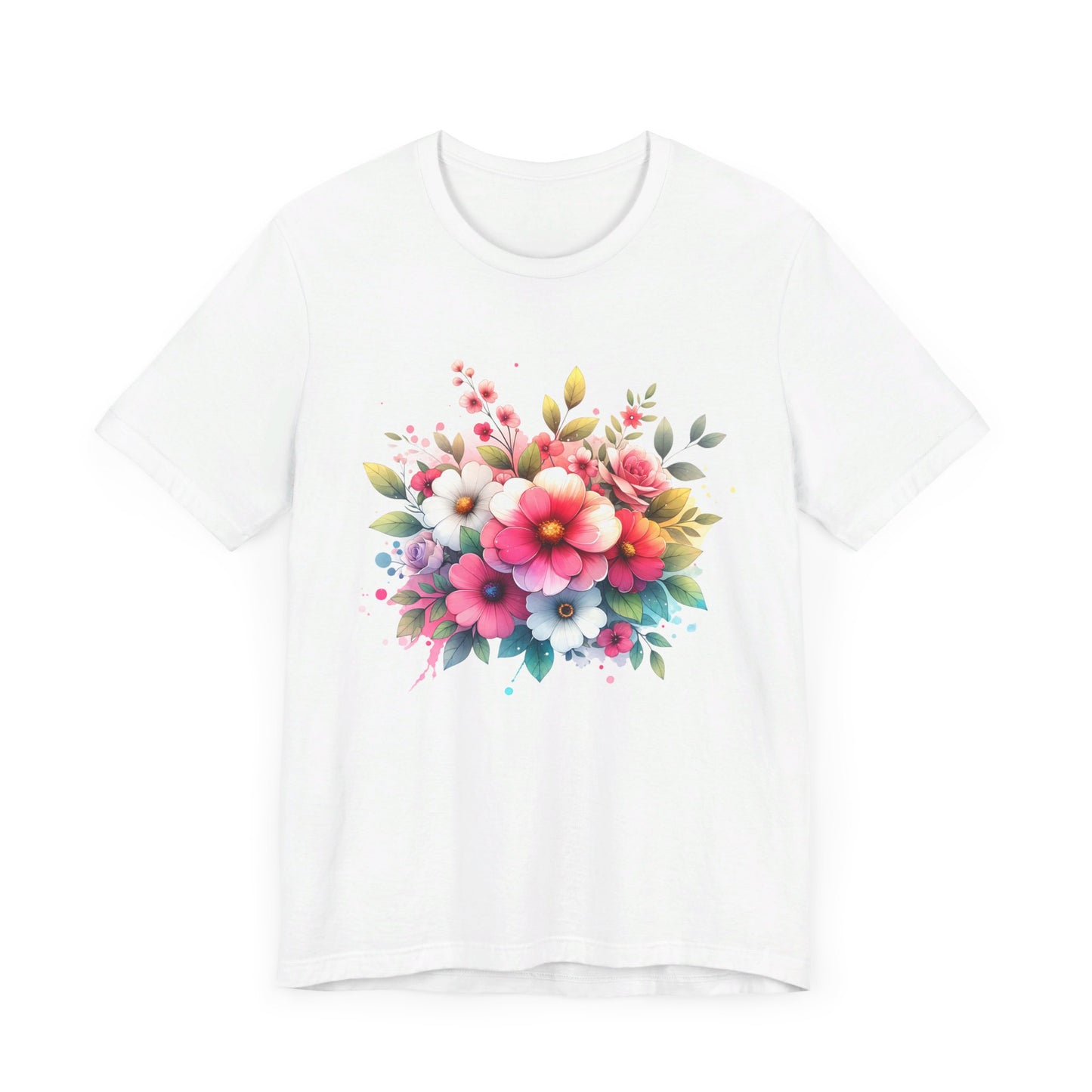 spring flower jersey short sleeve tee