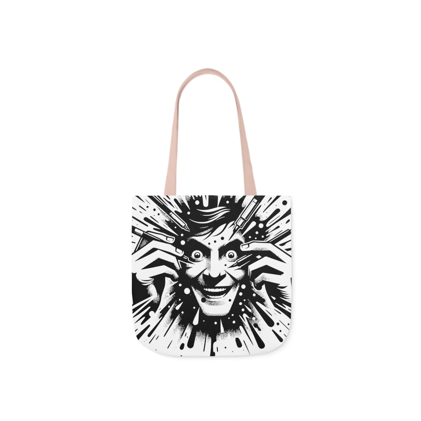 freaking smile canvas tote bag