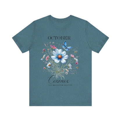 October Cosmos Flowers T-Shirt