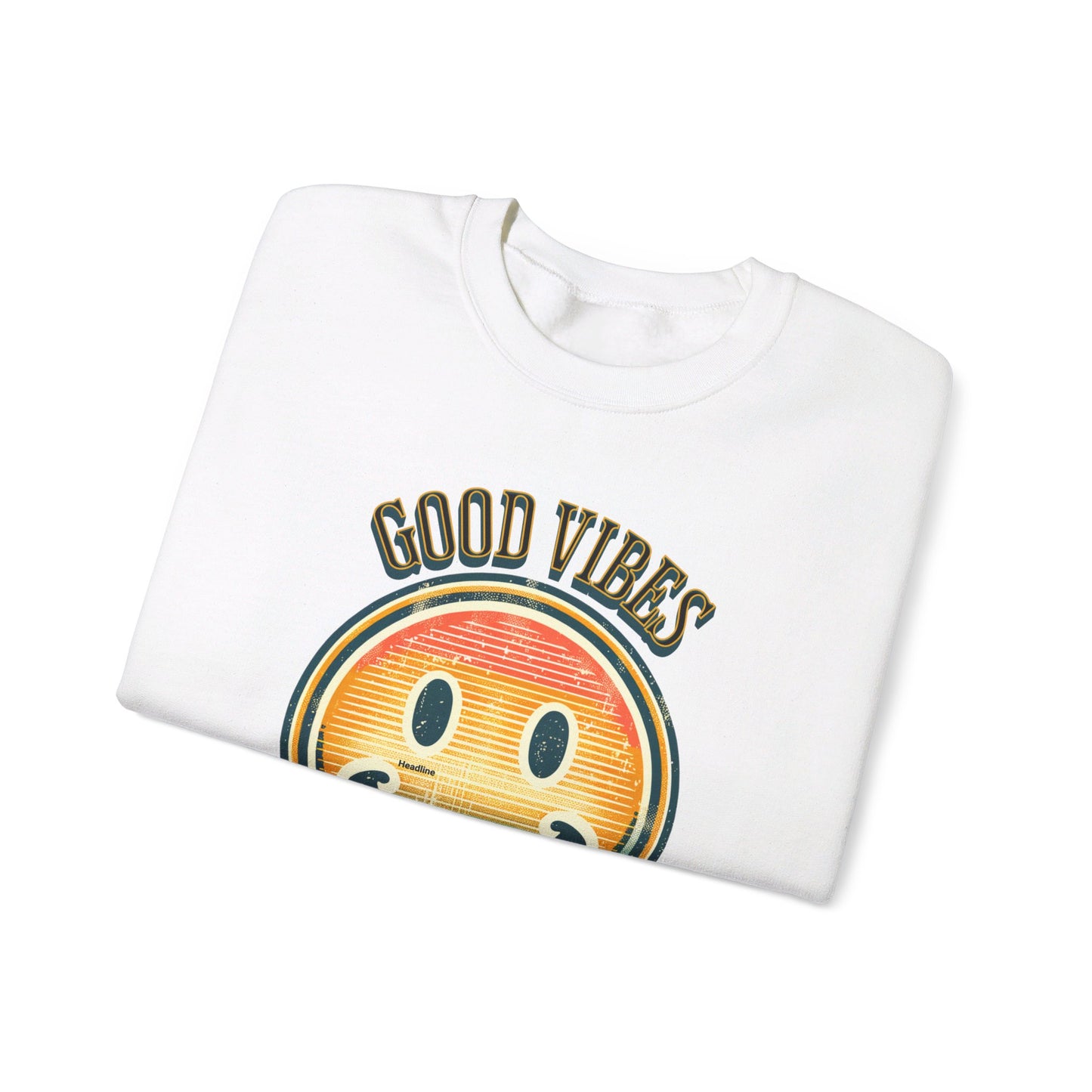 good vibes social club unisex heavy blend™ crewneck sweatshirt