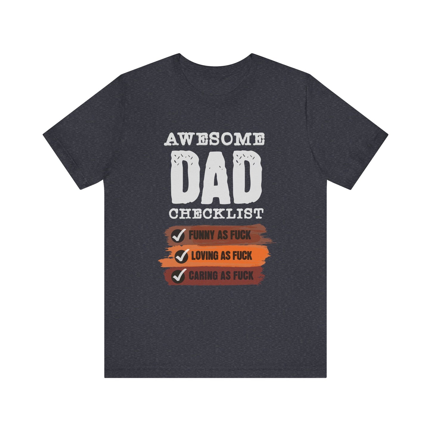 awesome dad jersey short sleeve unisex tee