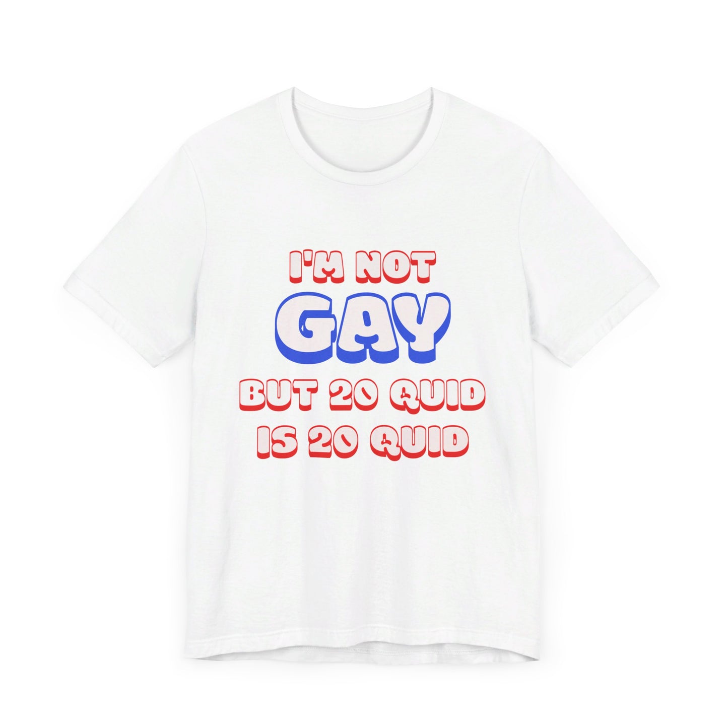 i'm not gay jersey short sleeve tee