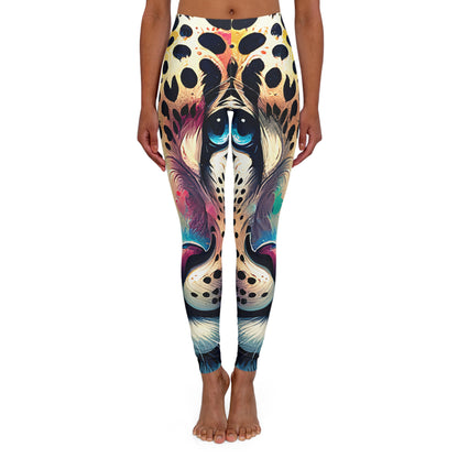 Leopard 2 Women's Casual Spandex Leggings (AOP)