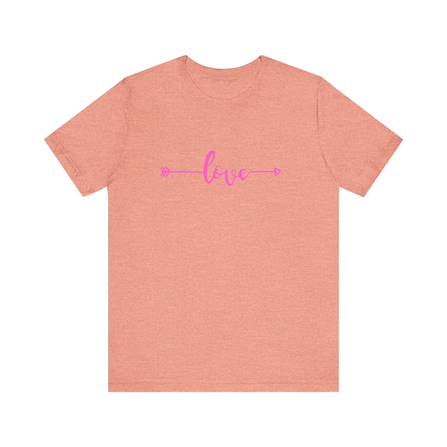 pink heart unisex t-shirt