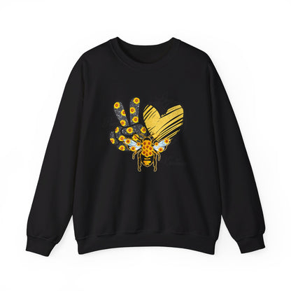 Peace Love Kindness Heavy Blend™ Crewneck Sweatshirt