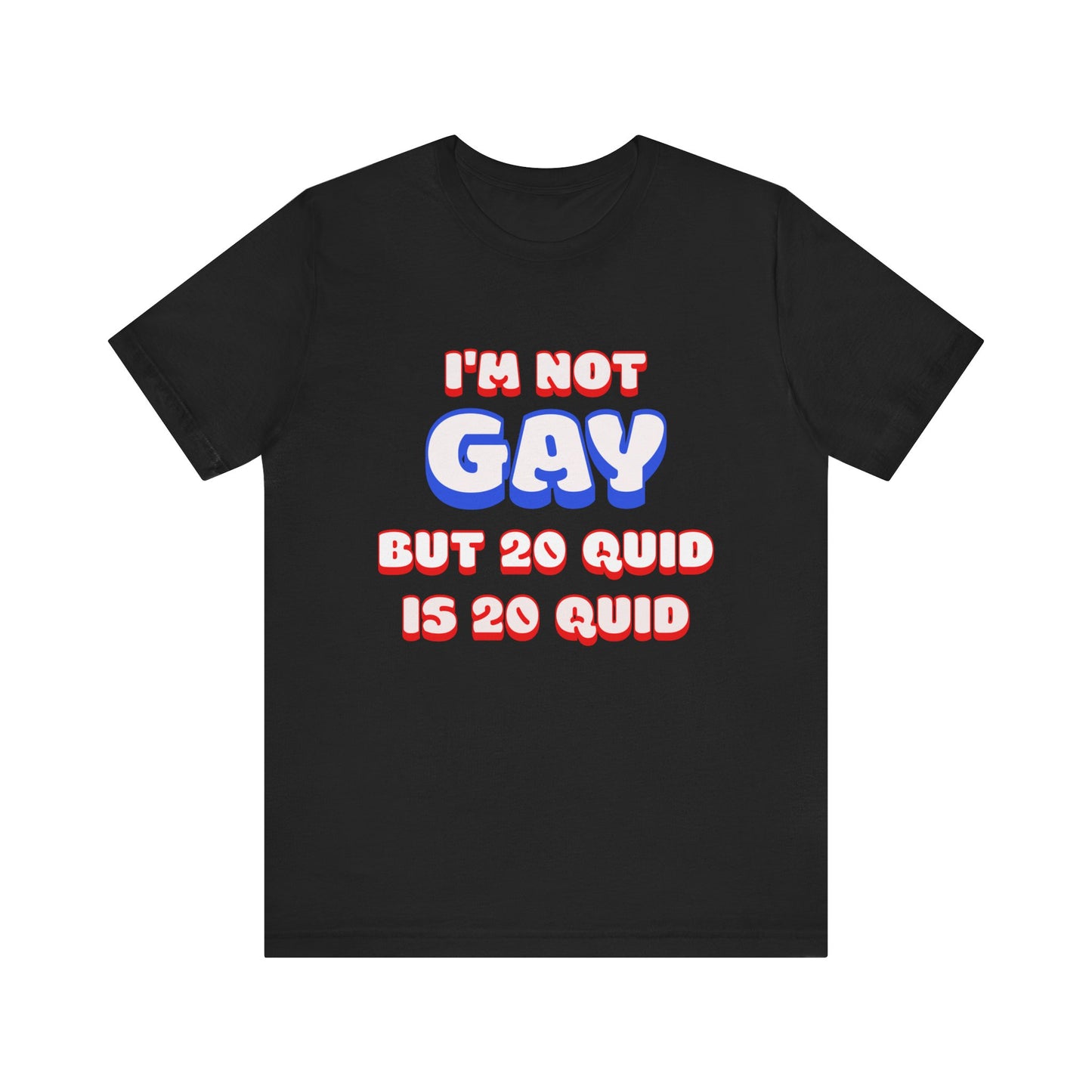 i'm not gay jersey short sleeve tee