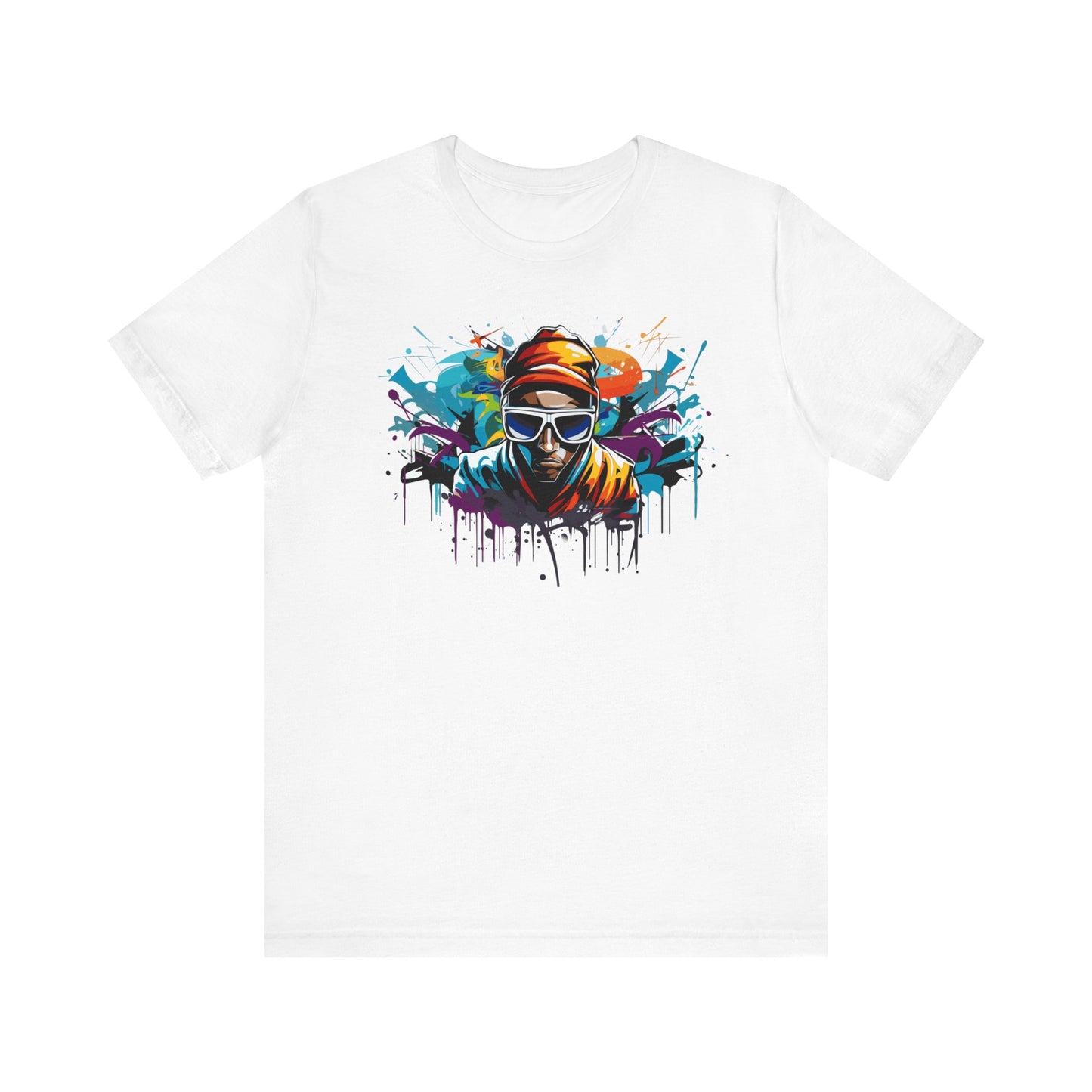 colorful urban streetwear t-shirt