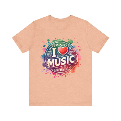 Love Music Heart T-Shirt