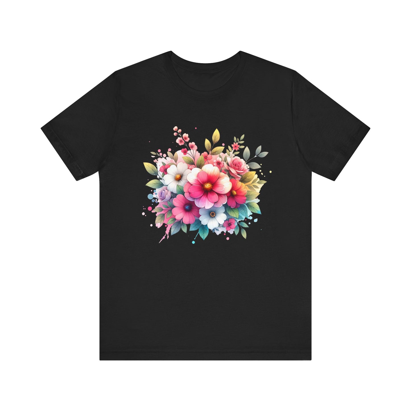 spring flower jersey short sleeve tee