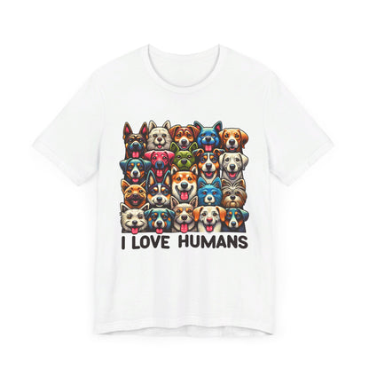 I Love Humans Unisex Jersey Short Sleeve Tee