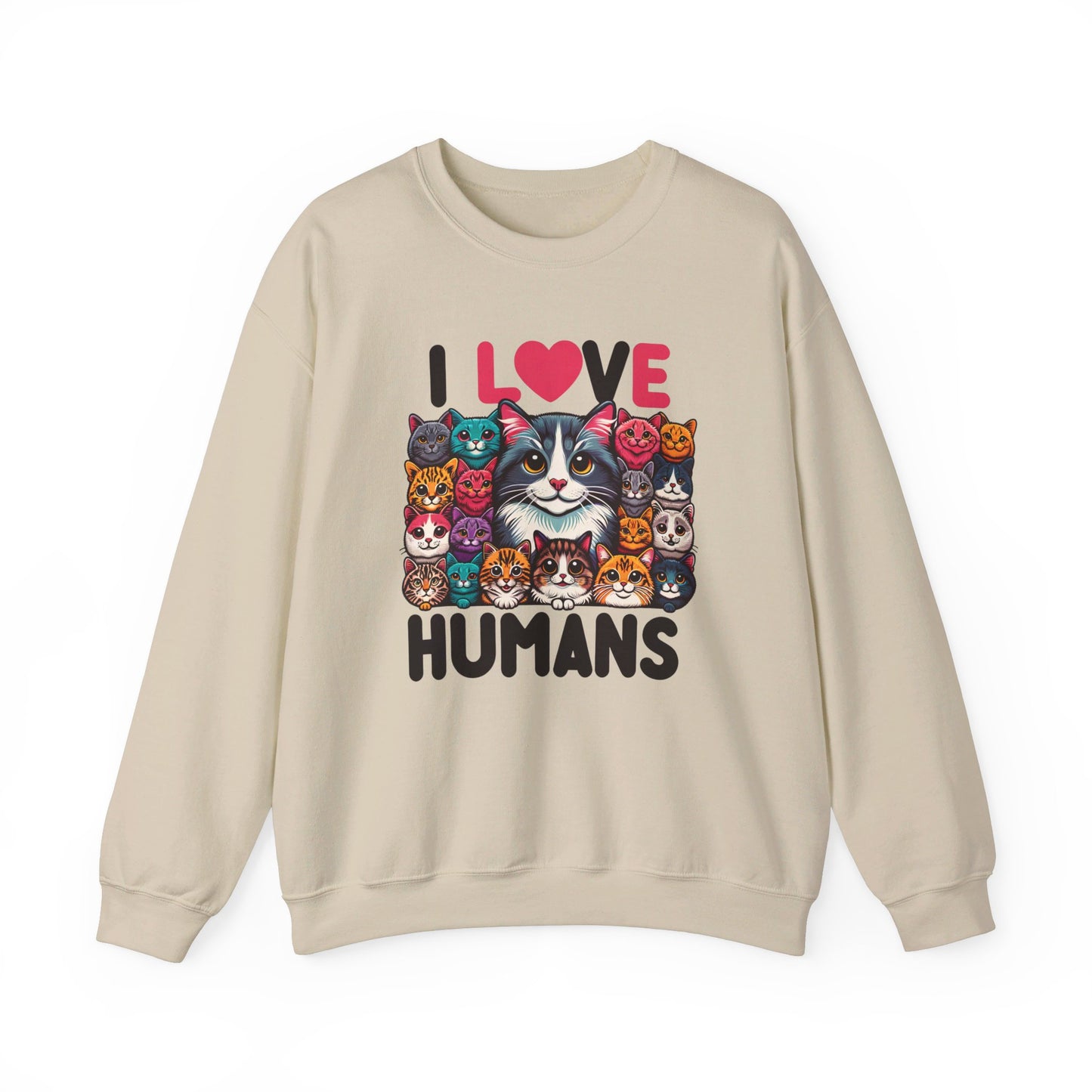 i love human unisex heavy blend™ crewneck sweatshirt