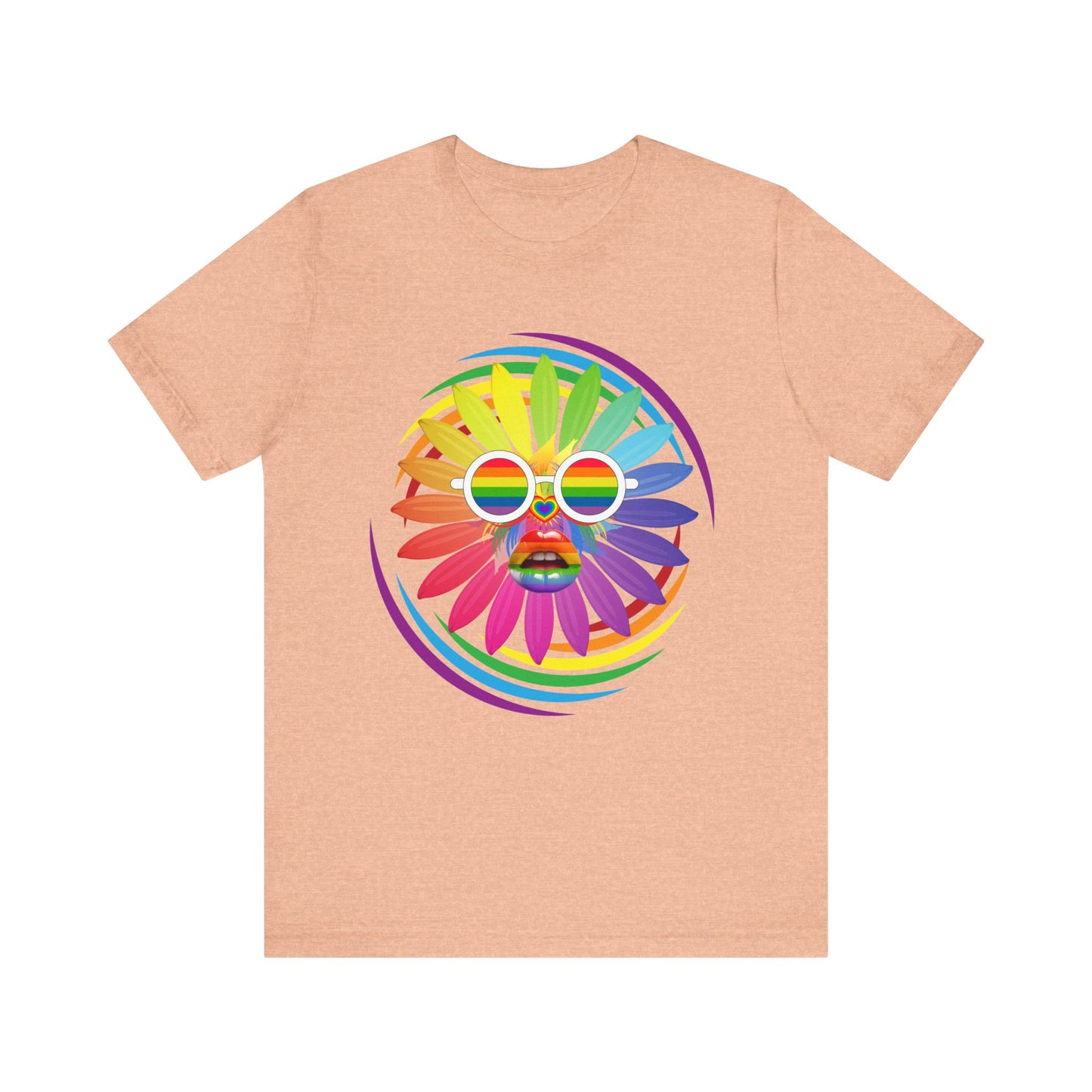 rainbow flower t-shirt