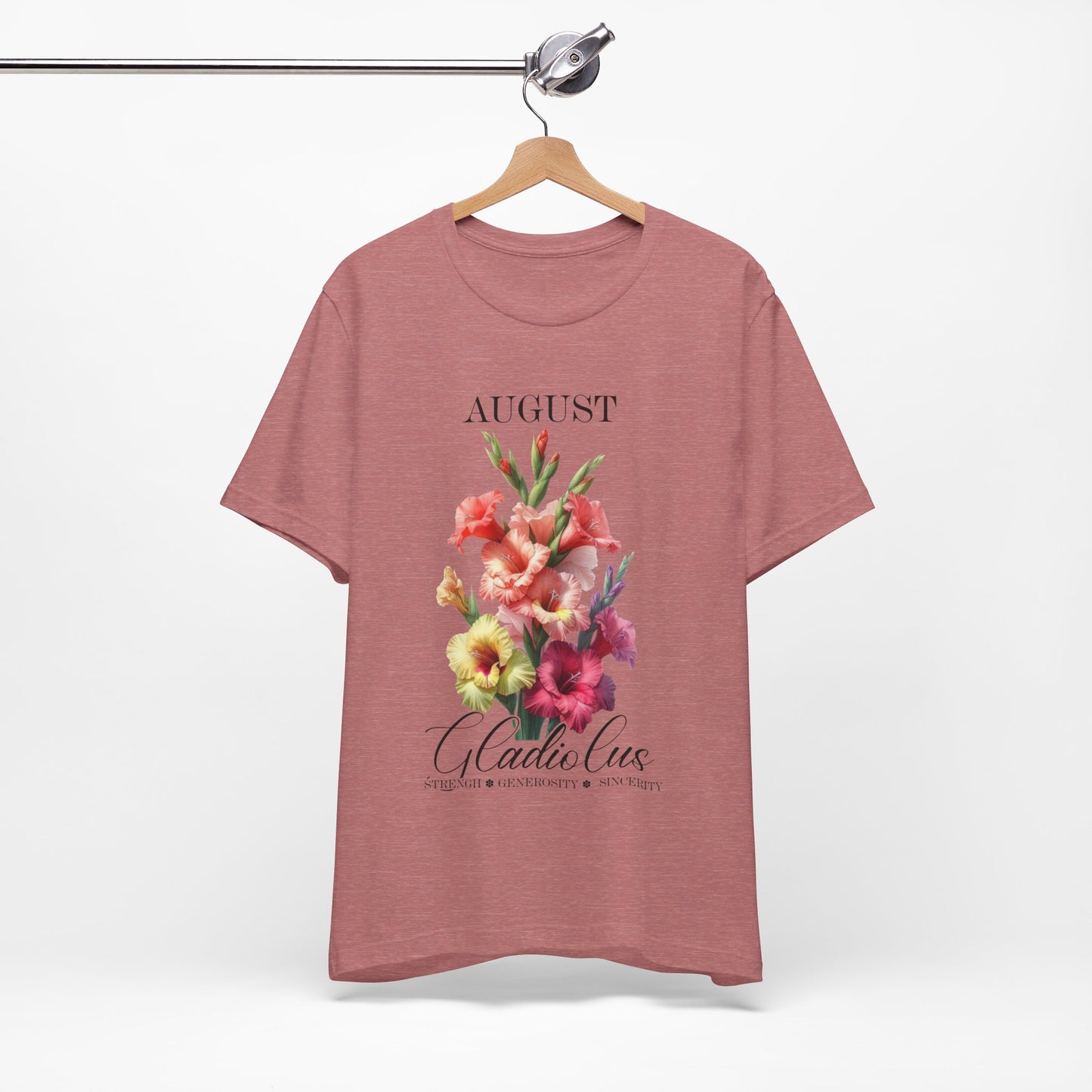 august gladiolus flowers t-shirt