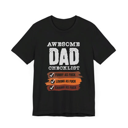 Awesome Dad Jersey Short Sleeve Unisex Tee