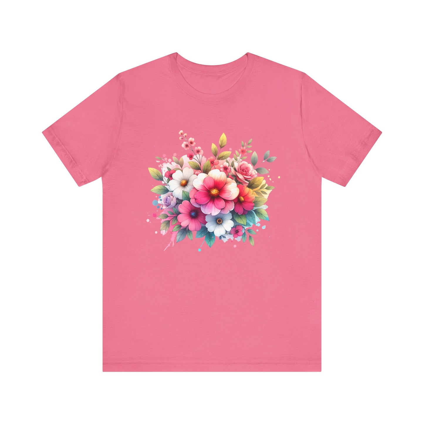 spring flower jersey short sleeve tee