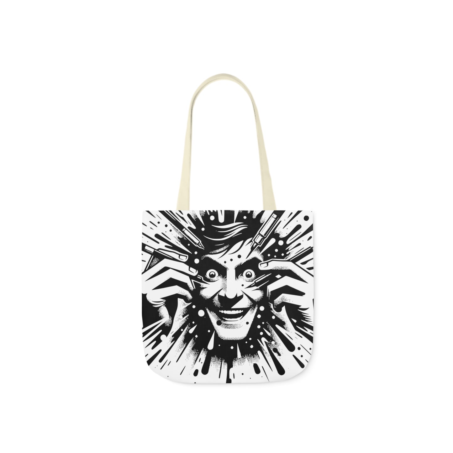 freaking smile canvas tote bag