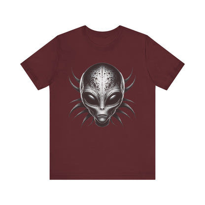 Alien Head Jersey Short Sleeve Unisex Tee