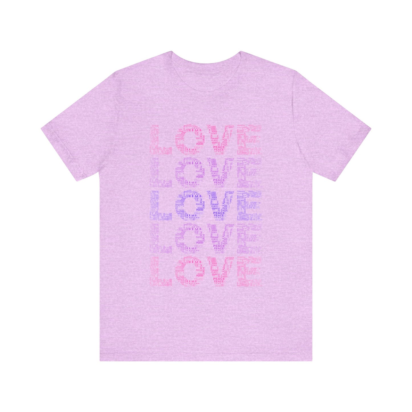 love printed unisex t-shirt