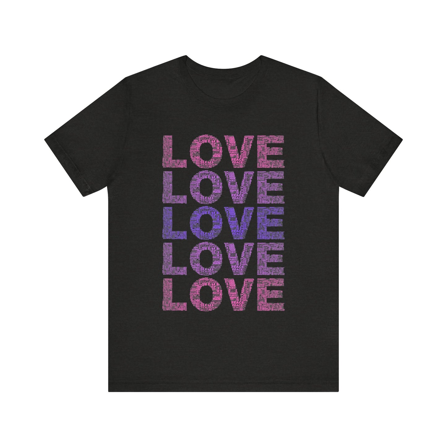 love printed unisex t-shirt