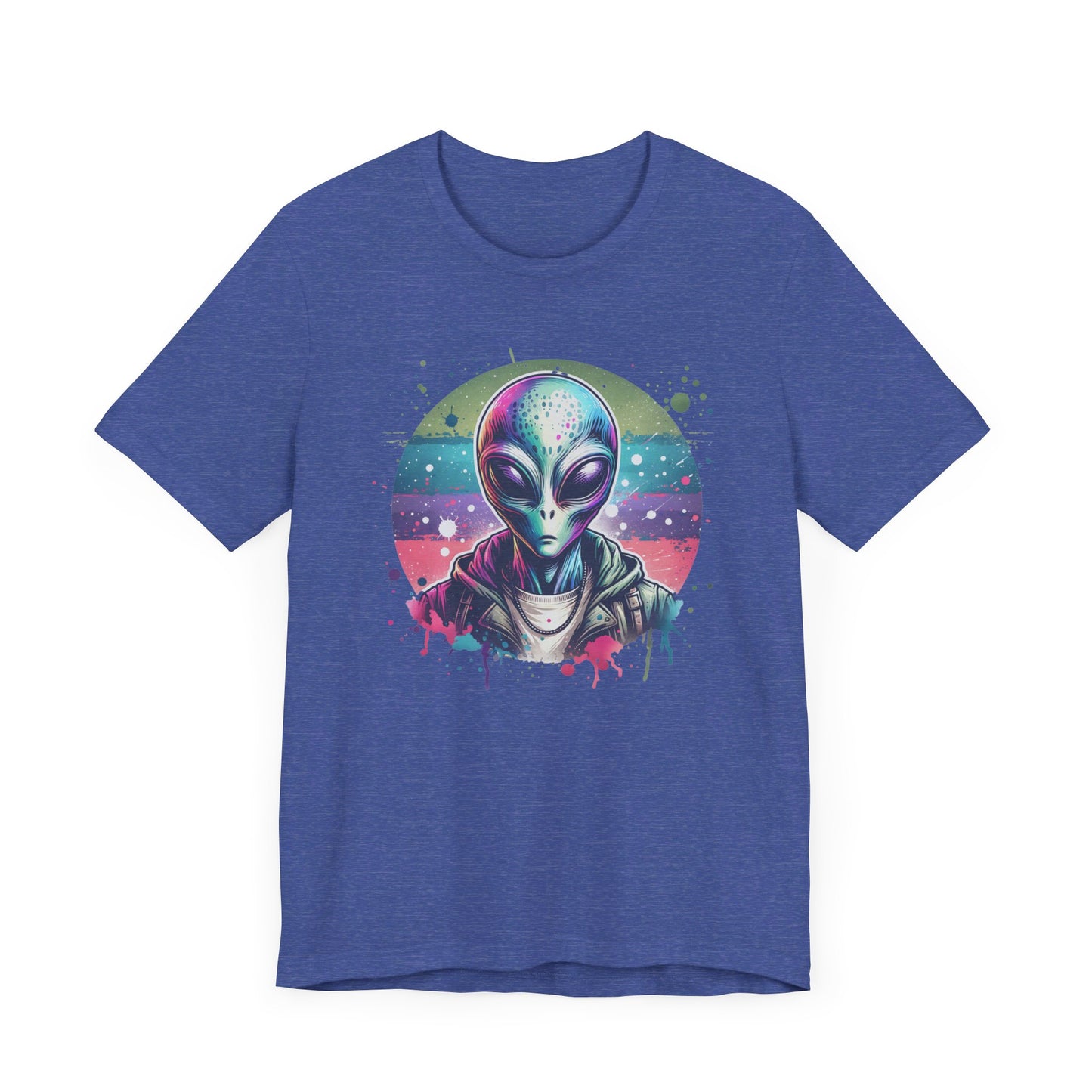 confused alien jersey short sleeve unisex tee