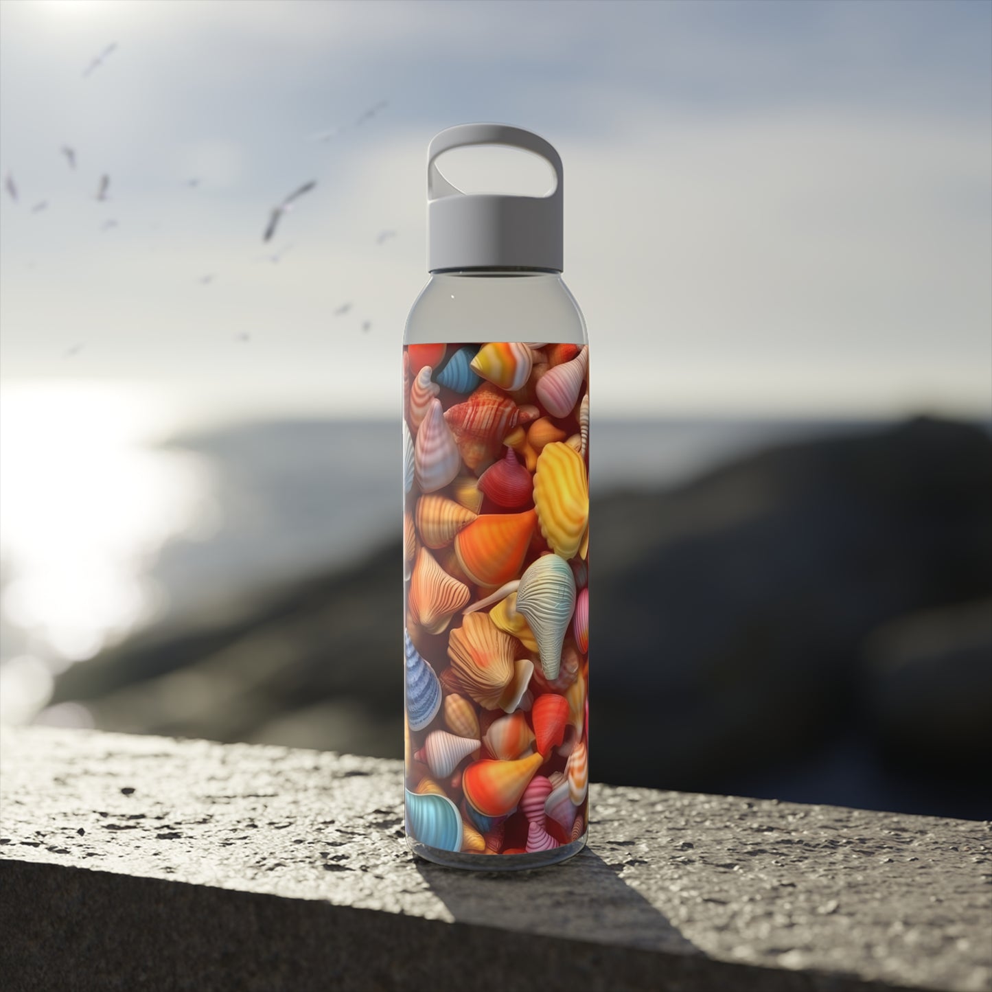 sea shell water bottle