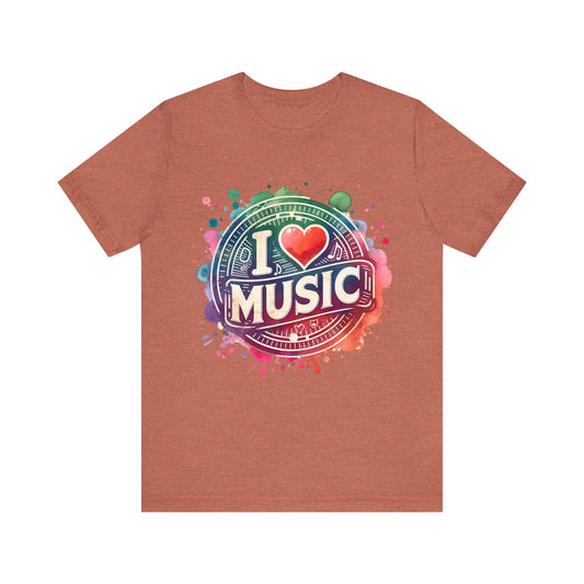 Love Music Heart T-Shirt