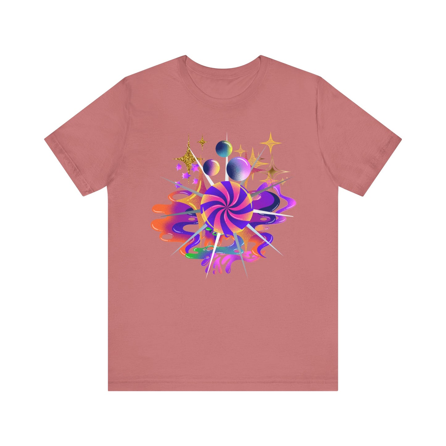 swirl lollypop design t-shirt