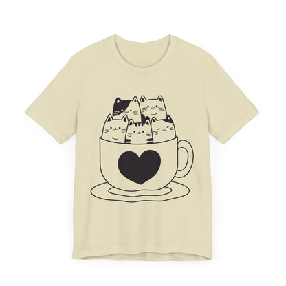 Cats In Cup Graphic T-Shirt