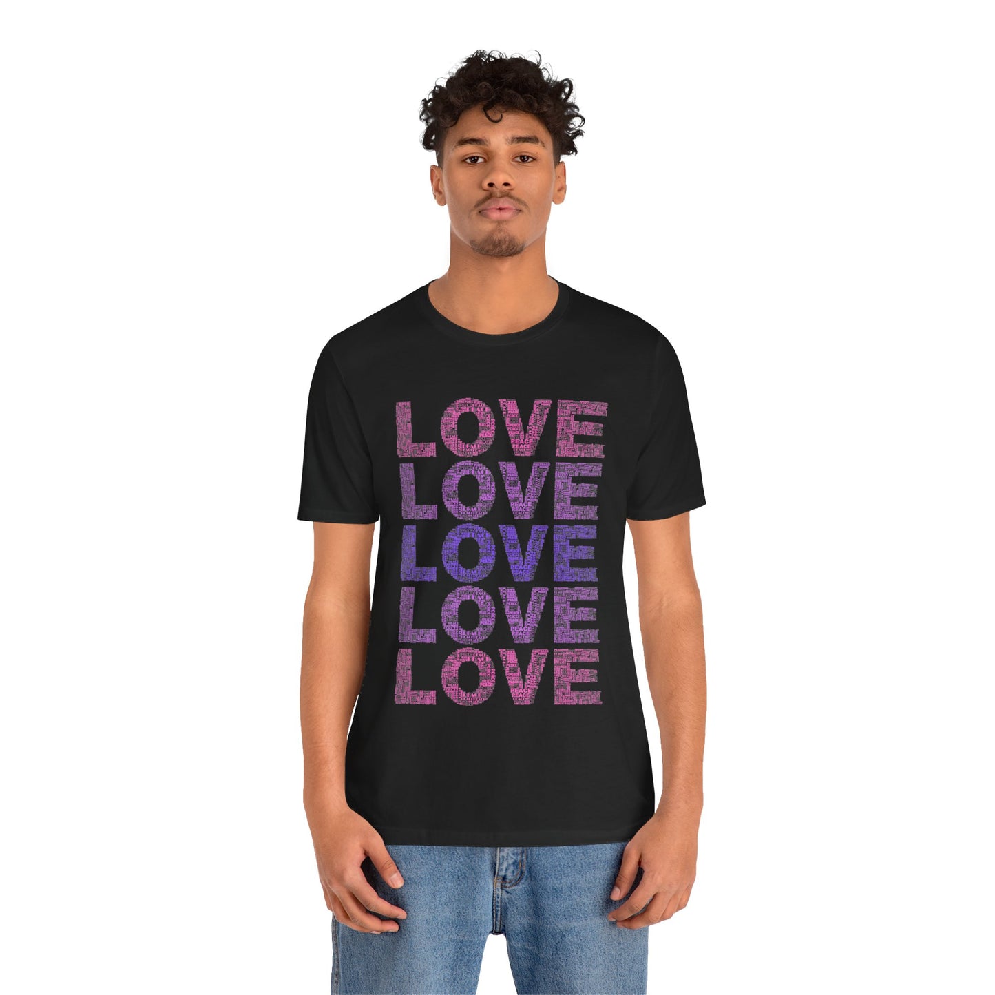 love printed unisex t-shirt