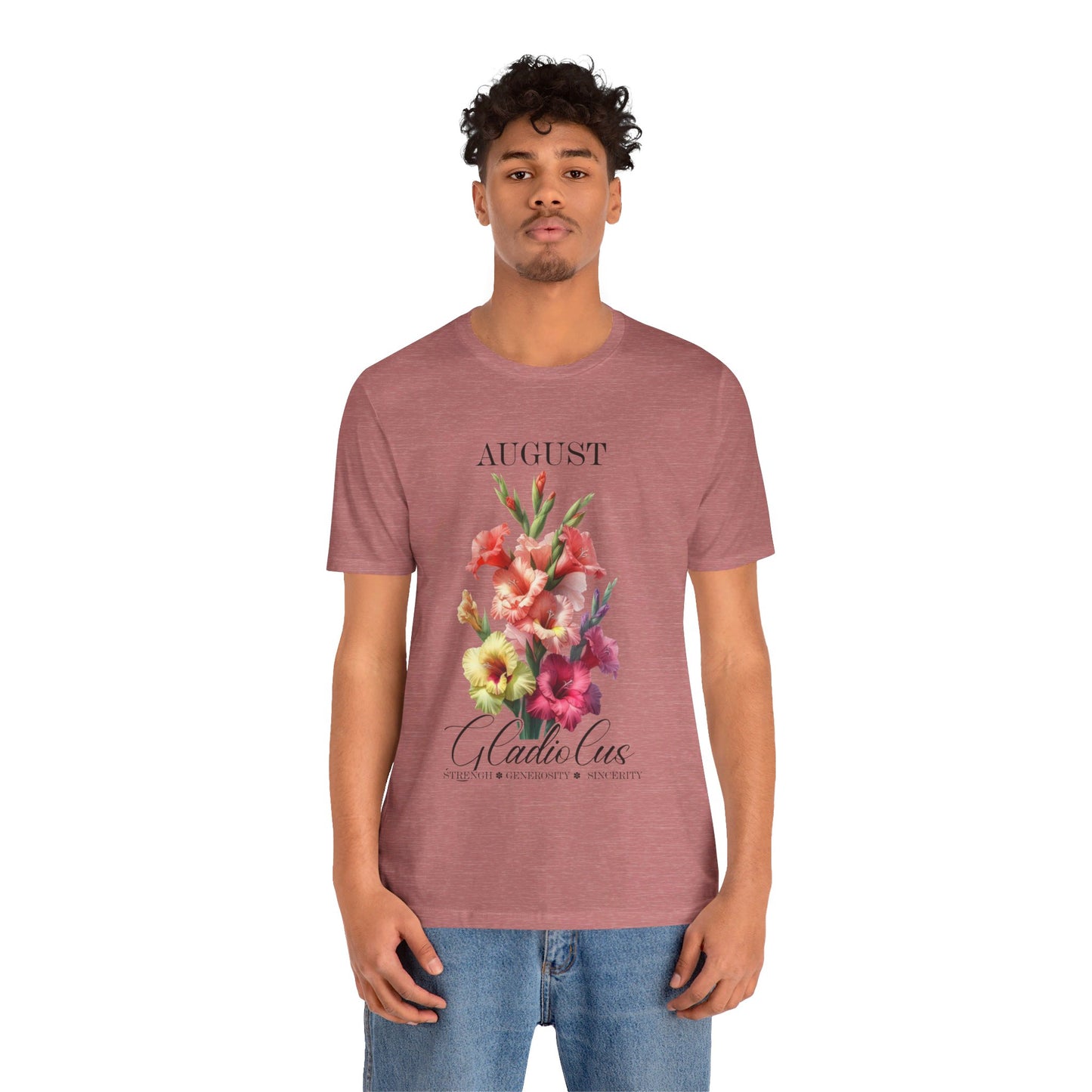 august gladiolus flowers t-shirt