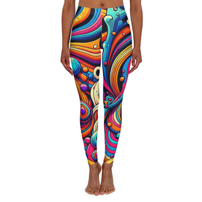 Vibrant Women's Casual Spandex Leggings (AOP)