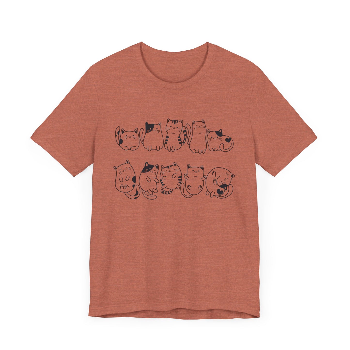 cat pattern t-shirt