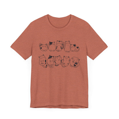 Cat Pattern T-Shirt